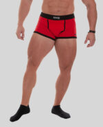 MNX BOXER SHORTS, RED&BLACK
