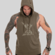 MNX Hooded tank top Olive green