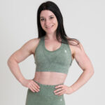 MNX Women's seamless sport bra Avalon, green