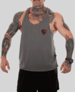 MNX Ripped stringer tank top The Core grey