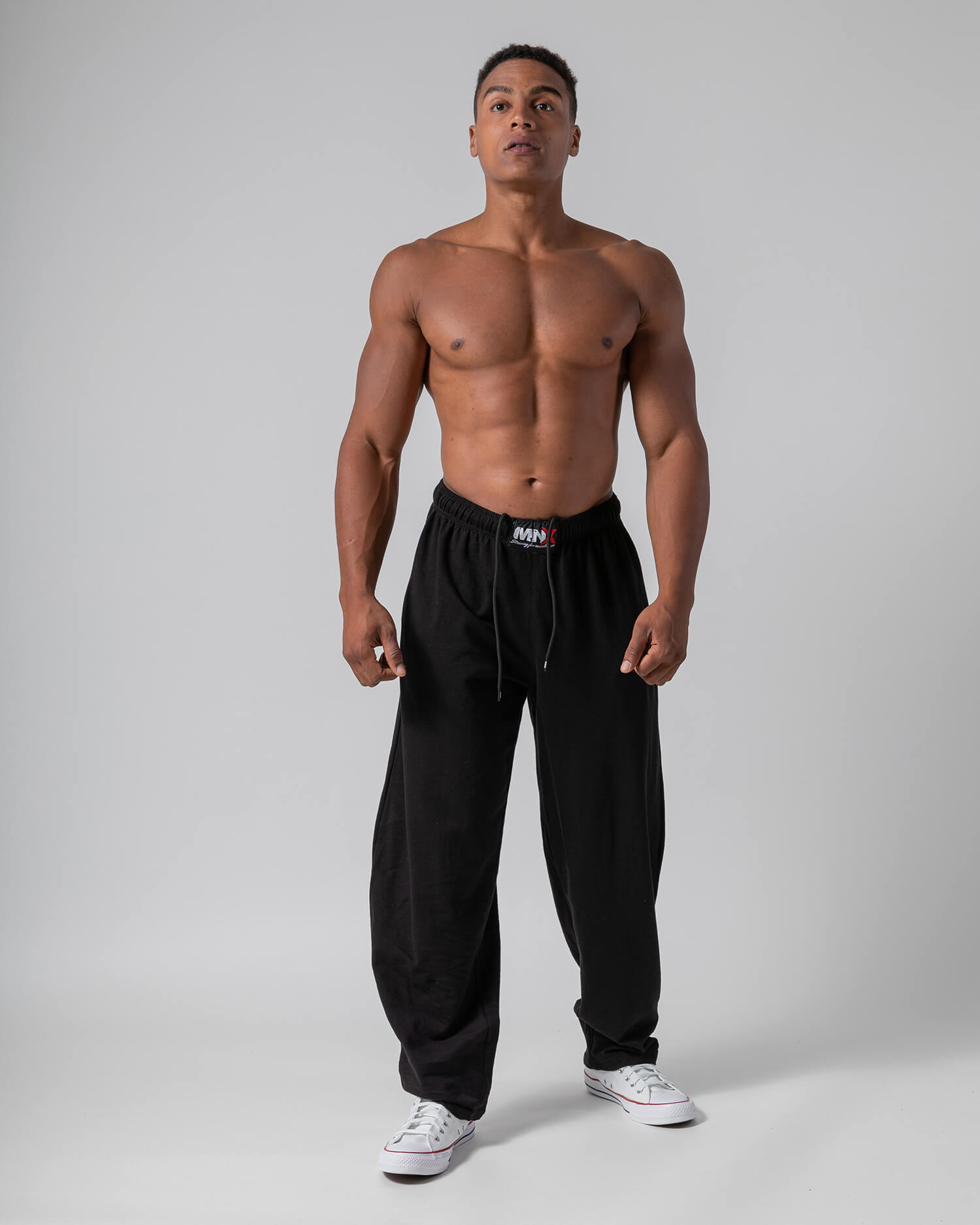 MNX Bodybuilding Cotton Pants Basic, black