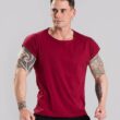 MNX Ripped T-shirt Athletic, burgund