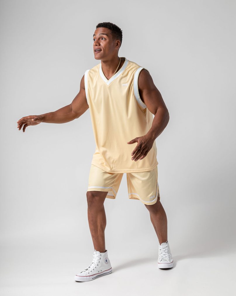 MNX Basketball shorts 2.0, light yellow - Image 7