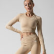 MNX fubra fumble glam top inscripción, beige