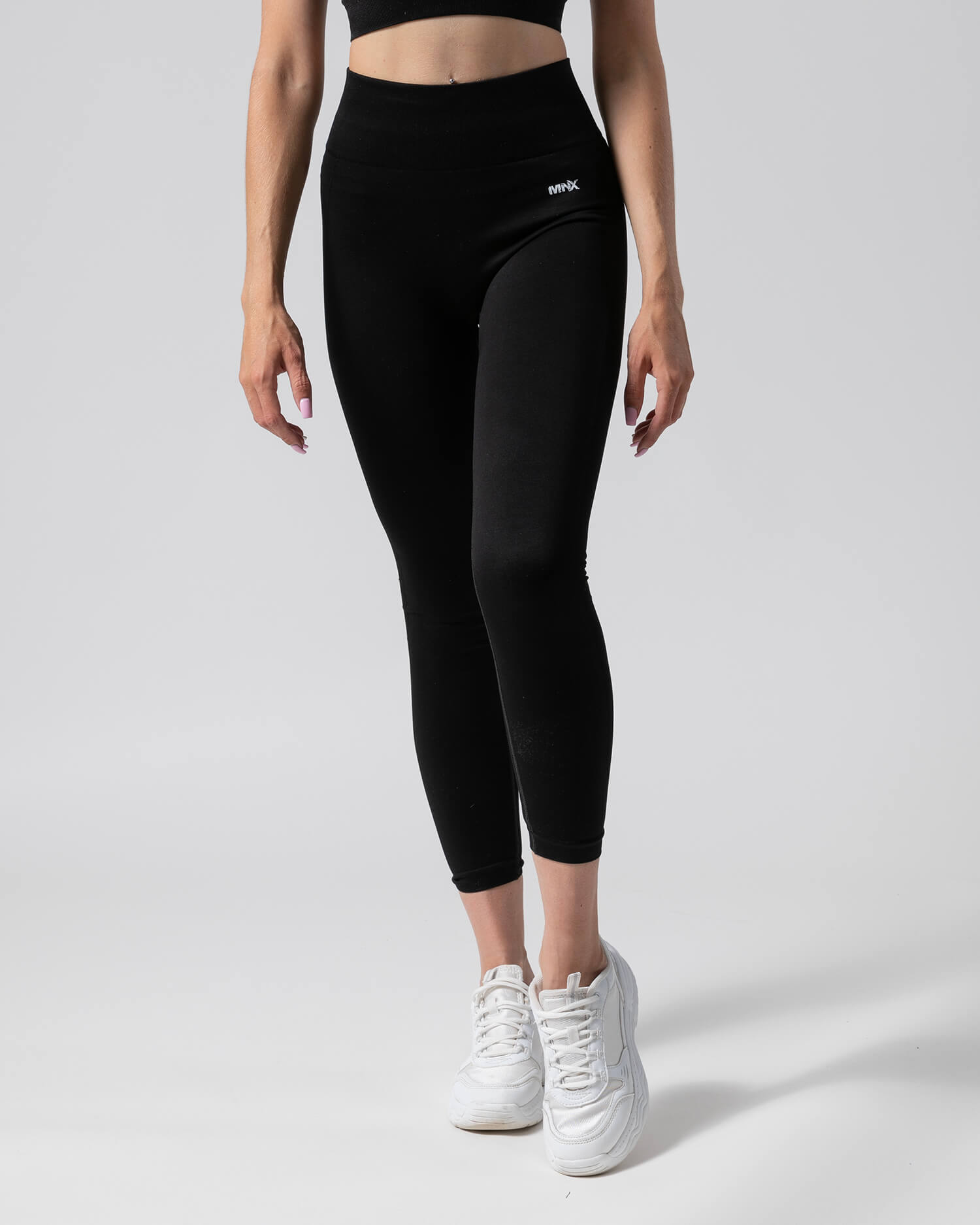 MNX Women's seamless leggings Glam, black - MNX Sportswear