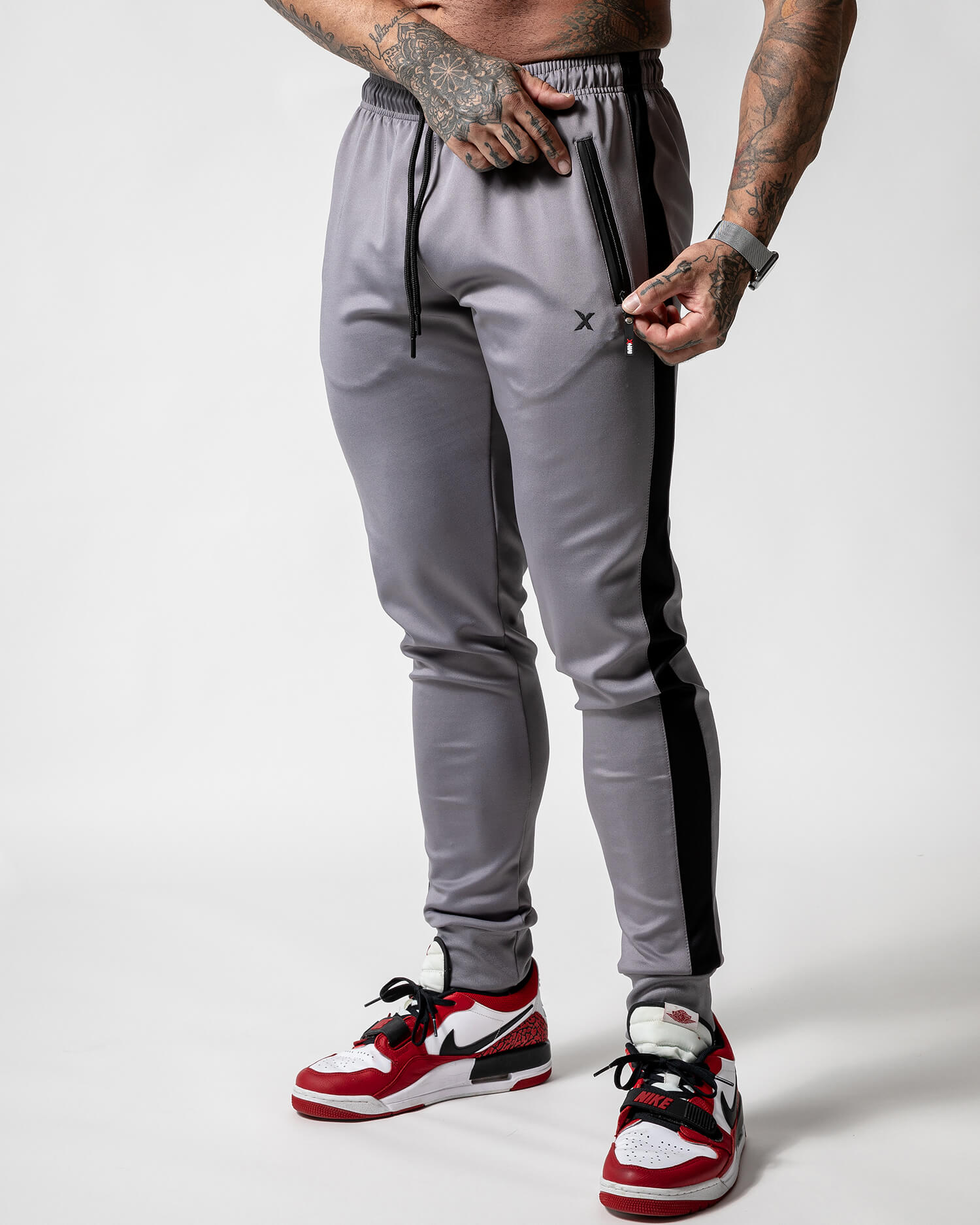 Mentex - Jogger pant gris homme fashion