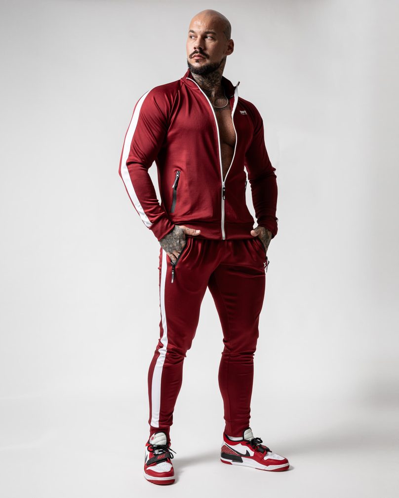 MNX Men's track pants, dark red - Image 6