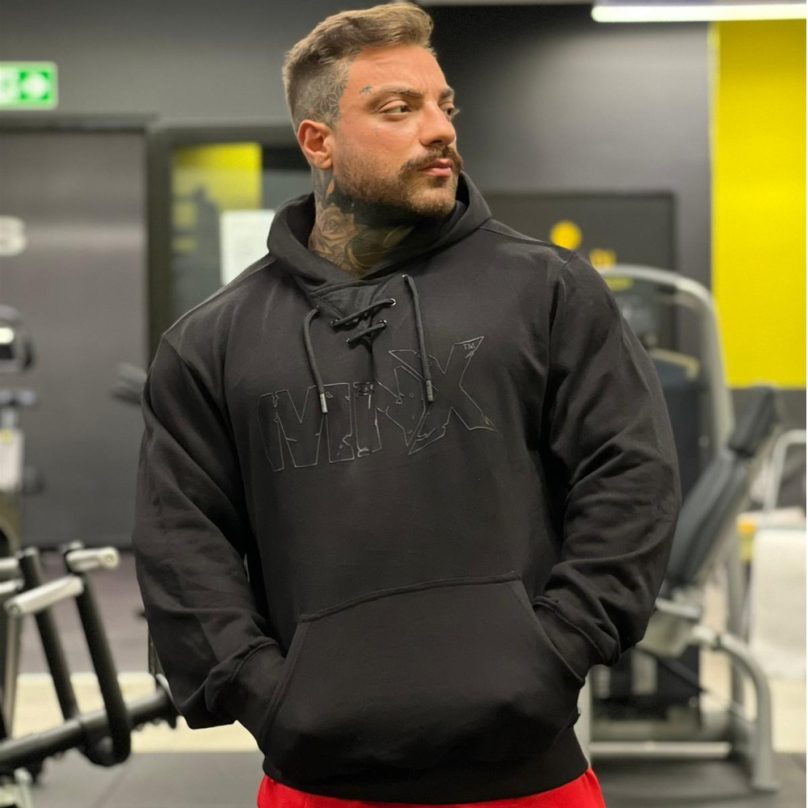 MNX Men's hoodie Athletic, black - Image 7