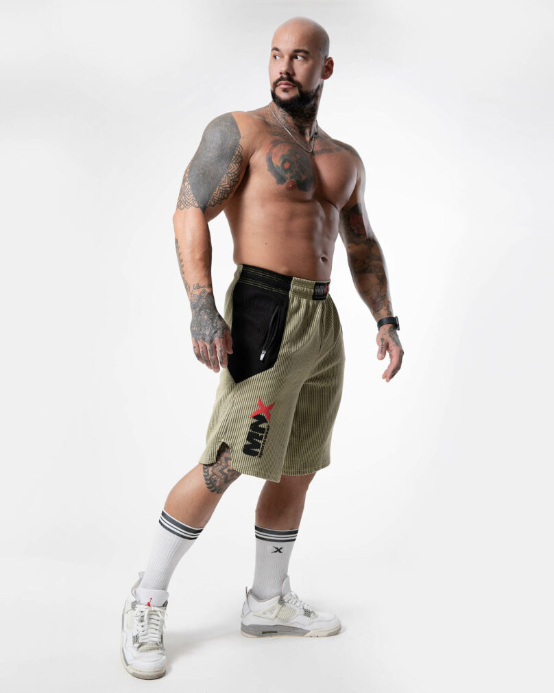MNX Ribbed shorts Hammer, green lint - Image 6