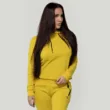 BOS Cropped felpa da donna, giallo