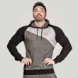 BOS Men's hooded sweatshirt, grey