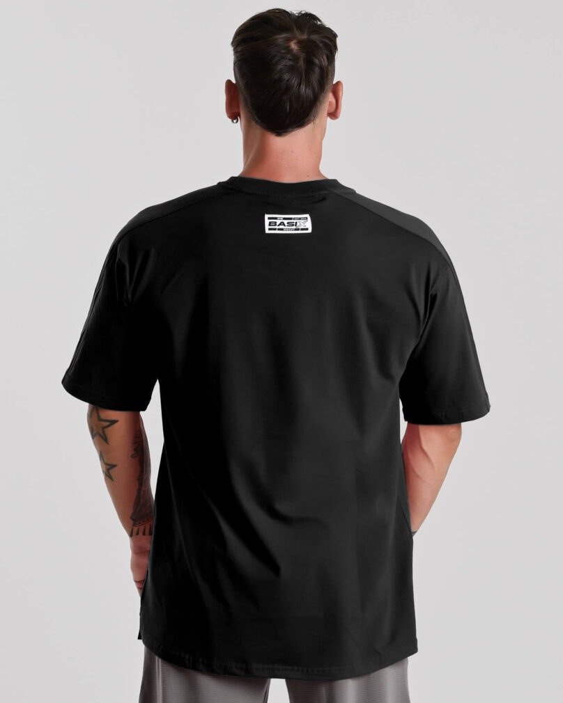 Camiseta de algodón MNX Basix, Negra - Imagen 2