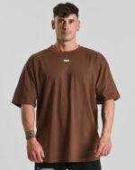 T-shirt in cotone MNX Basix, cioccolato