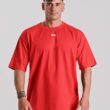 Camiseta de algodón MNX Basix, rojo cereza