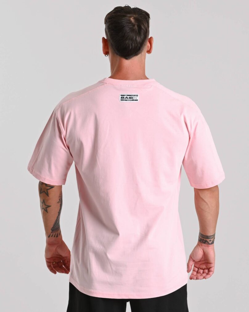 Bombažna majica MNX Basix, pastelno roza - slika 3