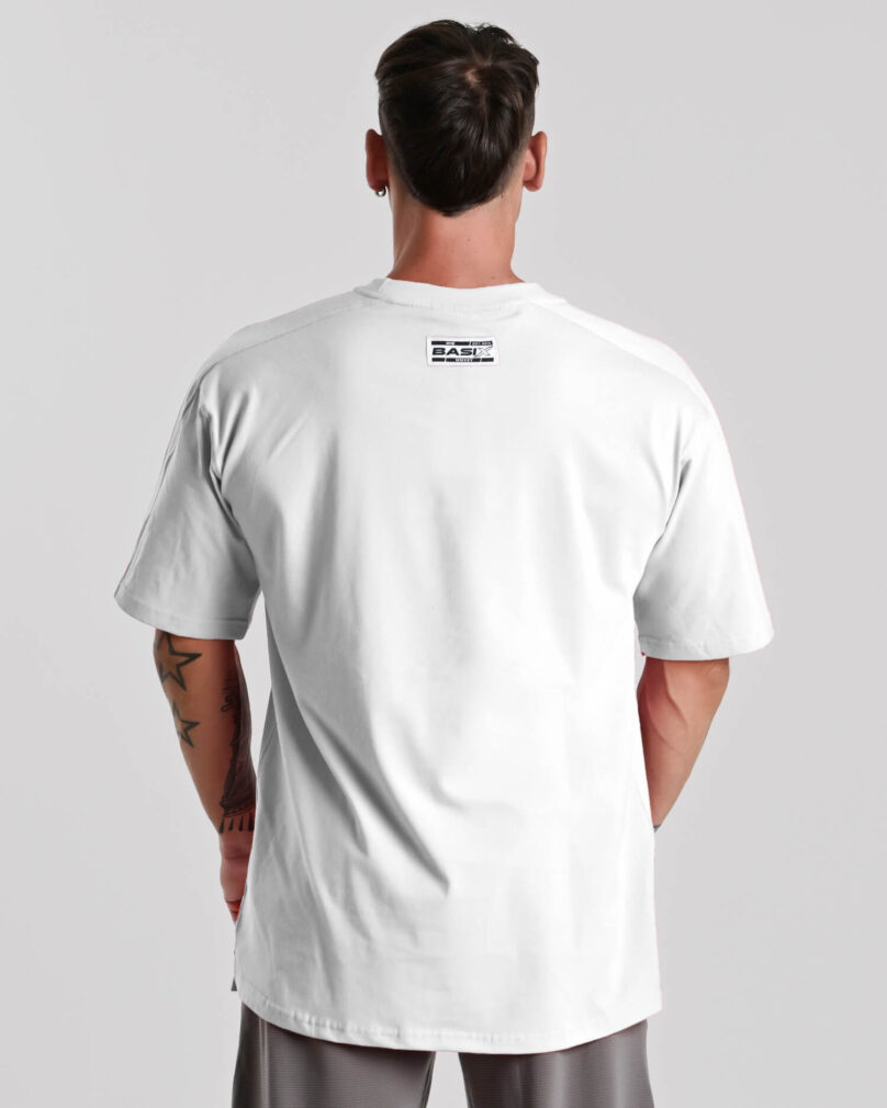 T-shirt in cotone MNX Basix, bianco - immagine 2