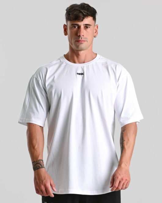 T-shirt in cotone MNX Basix, bianco