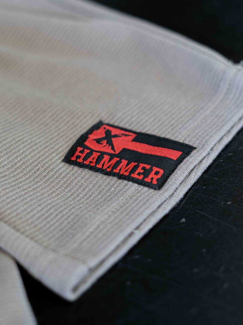 MNX Moške rebraste dolge hlače Hammer 3.0 light, sive - slika 4