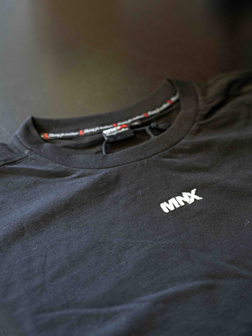 Camiseta de algodón MNX Basix, Negra - Imagen 4