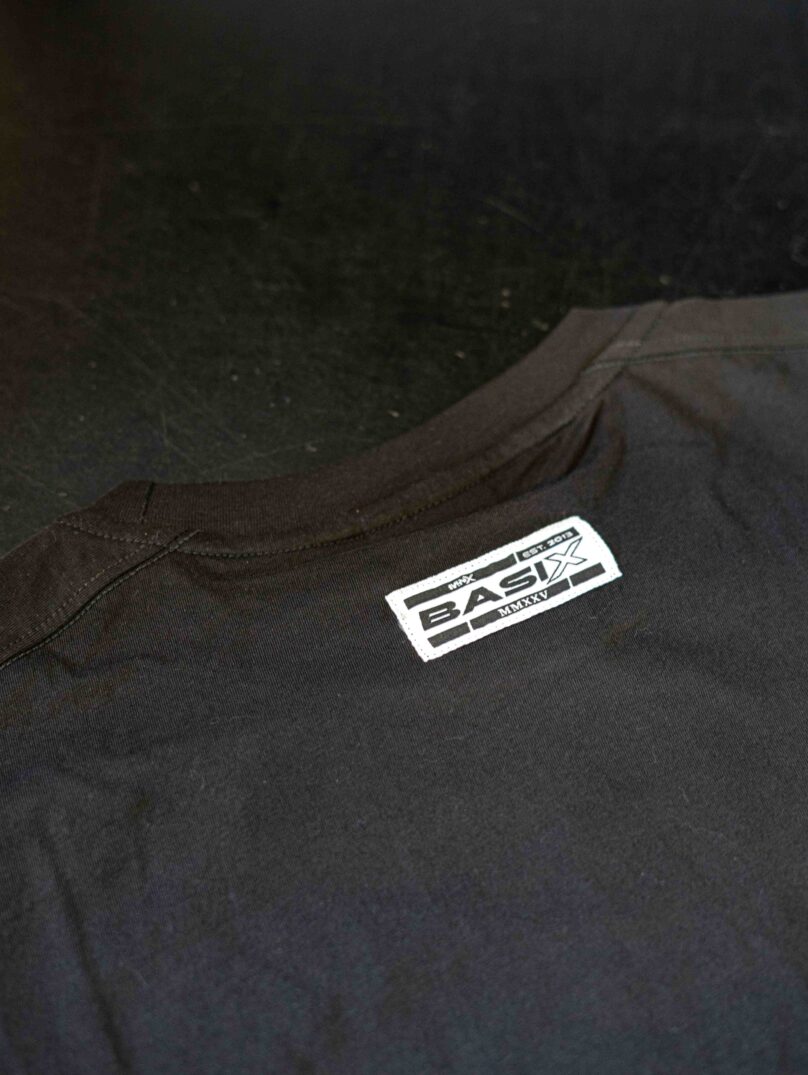 Camiseta de algodón MNX Basix, Negra - Imagen 5