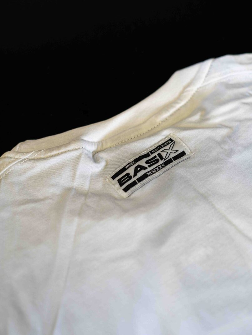 T-shirt in cotone MNX Basix, bianco - immagine 5