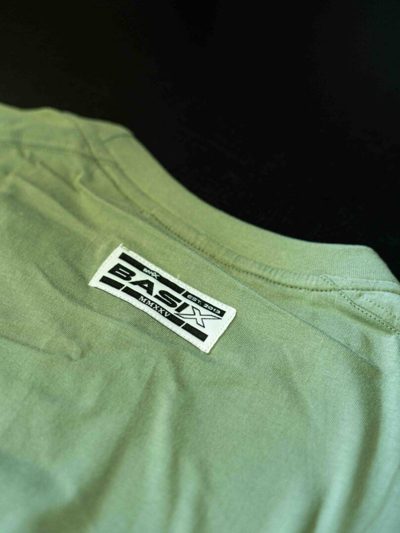 T-shirt in cotone MNX Basix, verde pastello - immagine 5