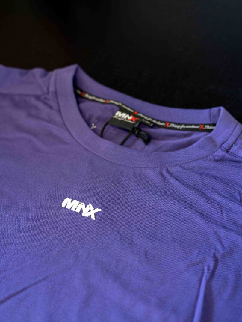 T-shirt in cotone MNX Basix, viola - immagine 5