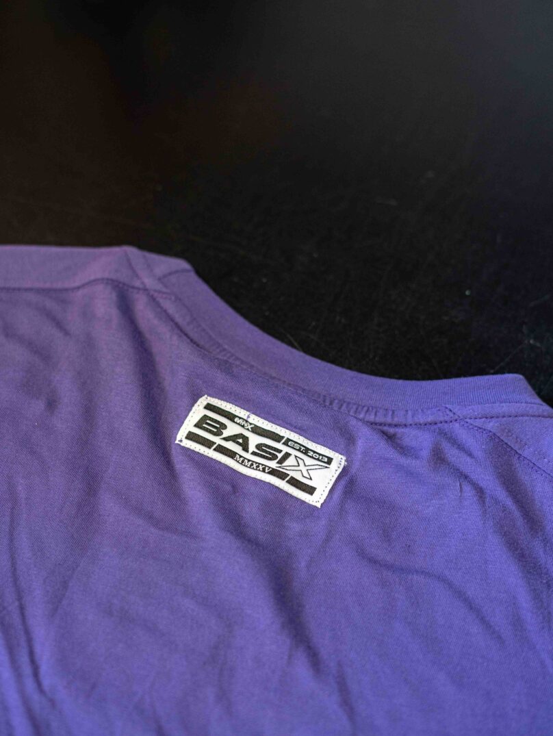T-shirt in cotone MNX Basix, viola - immagine 6