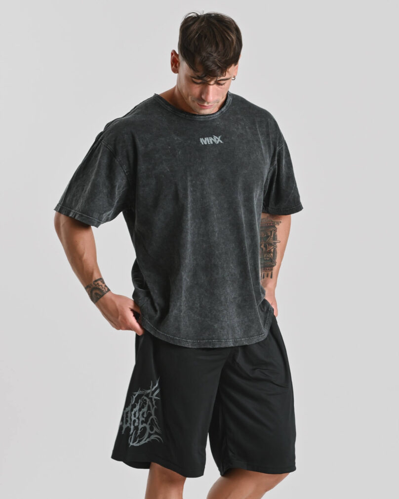 Camiseta MNX Extra HC 4.0 efecto lavado, negro - Imagen 2