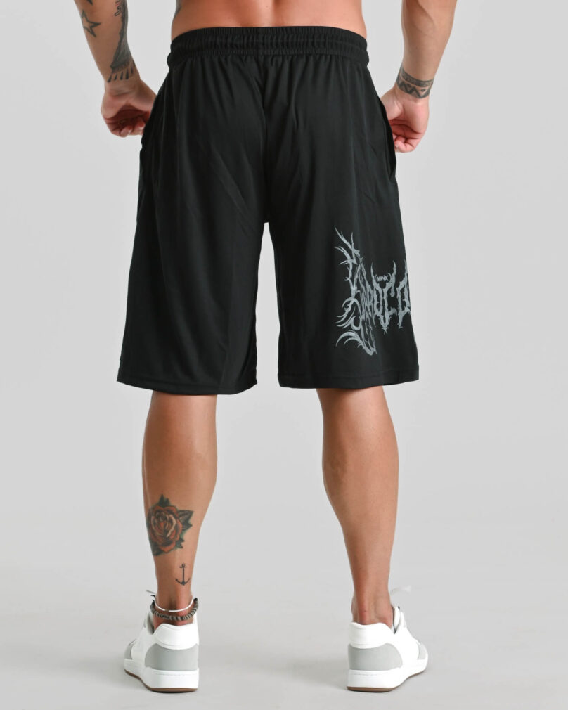 MNX Moške mesh kratke hlače Hardcore, črne - slika 2