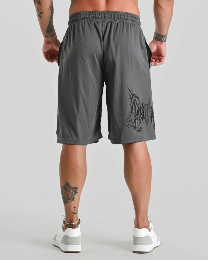 MNX Hardcore mesh shorts, gris - Imagen 2