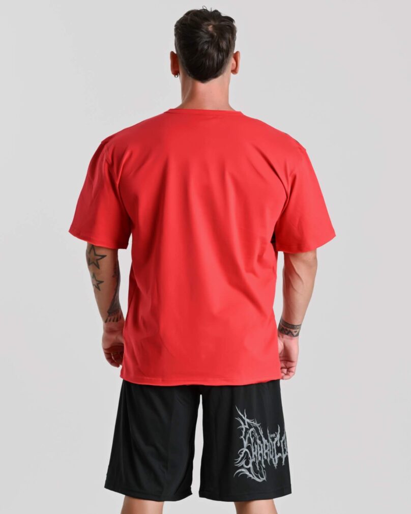 Camiseta Oversize MNX Hardcore, Roja - Imagen 2
