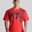 Camiseta Oversize MNX Hardcore, Roja