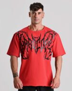 Camiseta Oversize MNX Hardcore, Roja