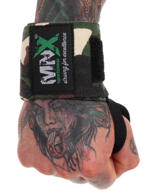 MNX Muñequeras camo verdes, pesadas y suaves de 18'' (SOLD OUT)