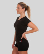 MNX Women's V-neck T-shirt, black