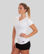 MNX Women's V-neck T-shirt, white