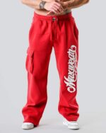 MNX Pantalones Sweat Edge, rojo