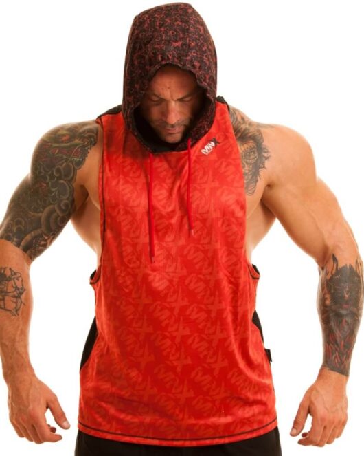 MNX Hooded tank top Red