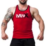 MNX Red&Black ribbed tank top