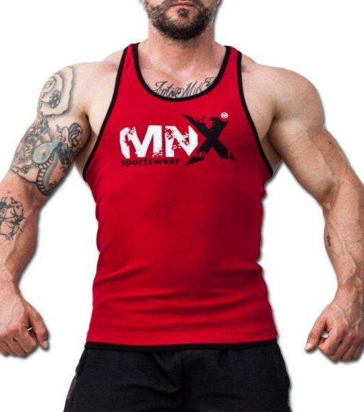 MNX Red&Black ribbed tank top