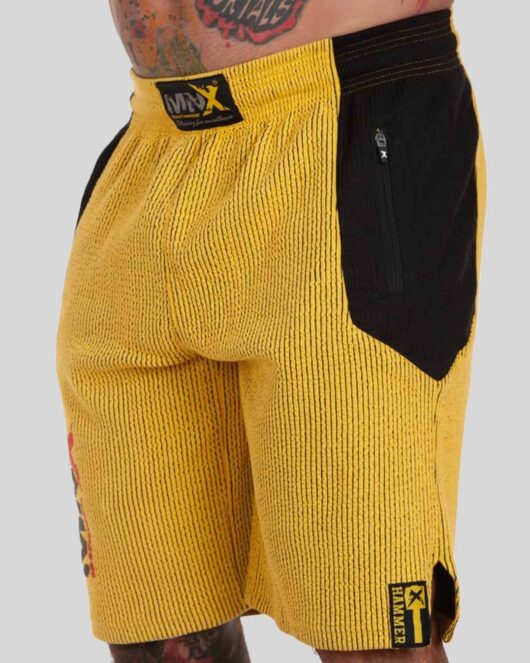 MNX Ribbed shorts Hammer, yellow