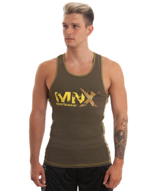 Ribbed Tank top Army green
