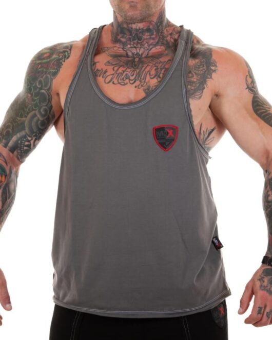 MNX Ripped stringer tank top The Core grey