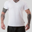 MNX V neck basic T-shirt, white